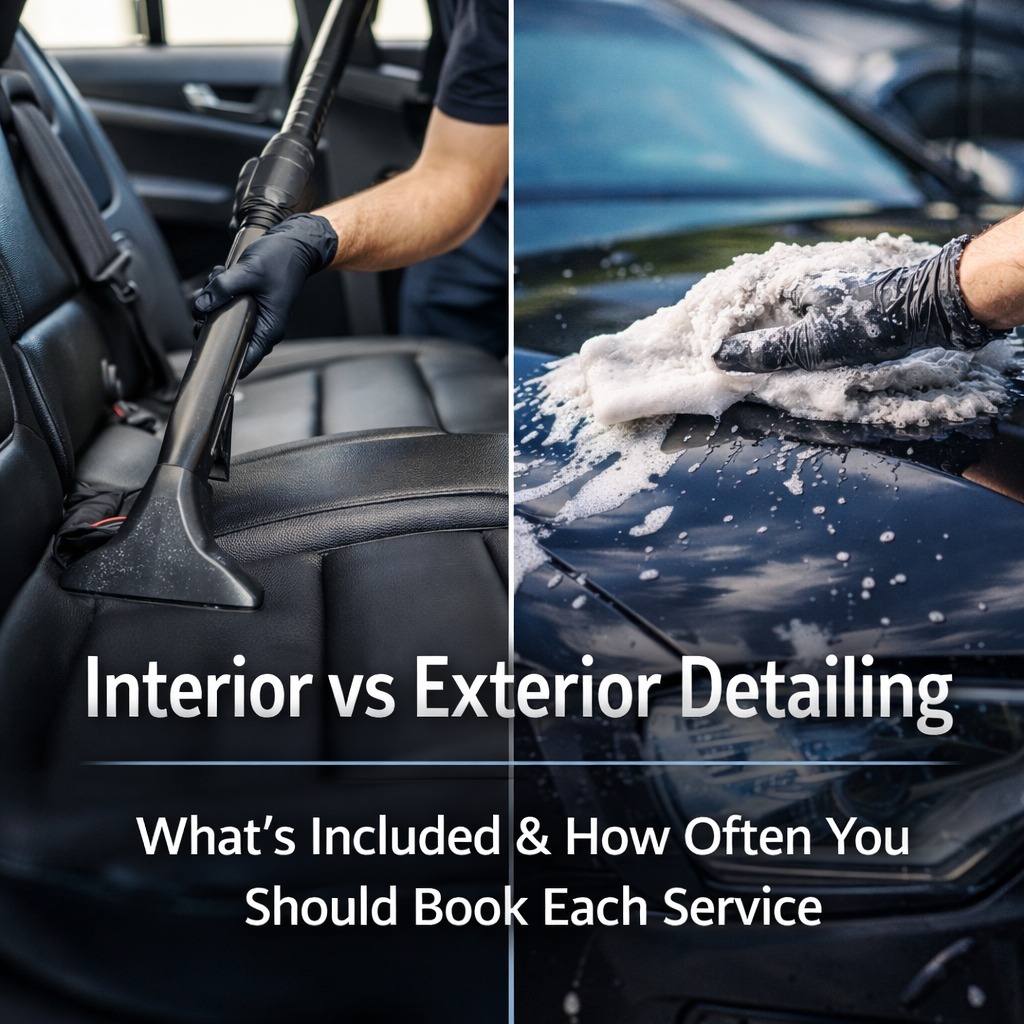 Interior vs Exterior Detailing